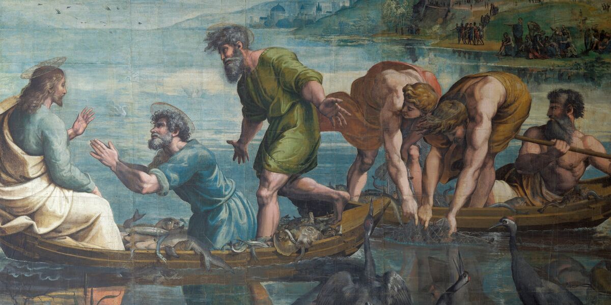 Miraculous Draft of Fishes by Raphael