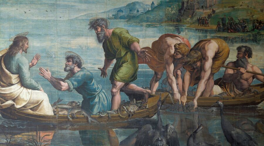 Miraculous Draft of Fishes by Raphael